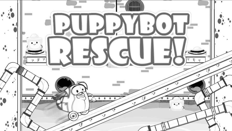preview of PuppyBot Rescue title screen